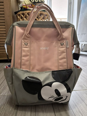 Anello Mickey Mouse backpack used, limited edition pink and grey
