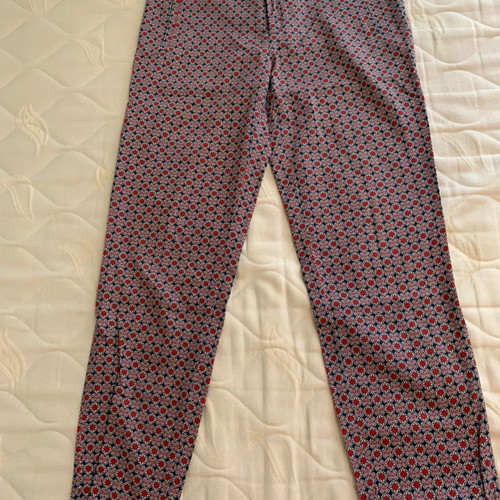 ZARA pants used, size 26, blue and red