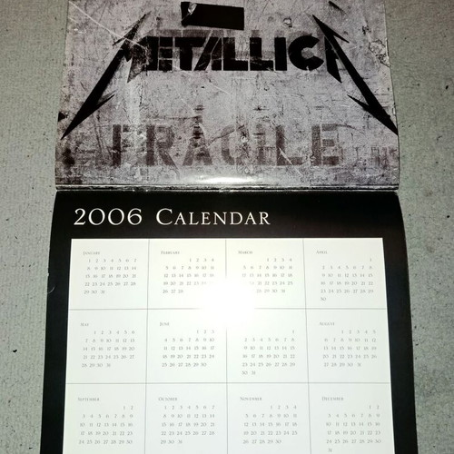 Metallica 2005 collectible calendar new