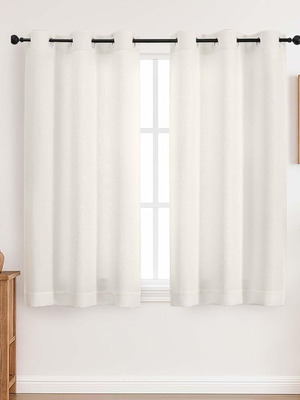 Simplebrand Ημιδιάφανα Κουρτίνες Κρεμ 2 Τεμάχια 140x137 εκ Νέες