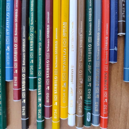 Schwan Stabilo Colored Pencils pack of 19 used