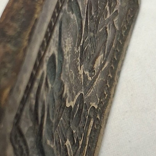 Copper Repoussé Mold Used for Silverwork Decoration