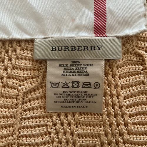 Burberrys silk square scarf 45x45 cm like new, beige