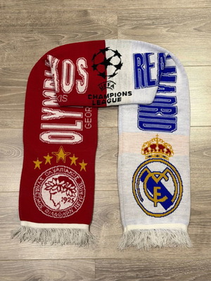 Olympiacos - Real Madrid Champions League scarf new, authentic