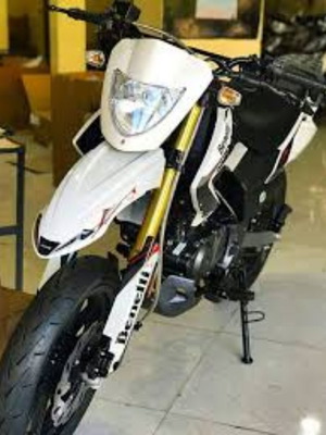 Keeway TXM125 μοτοσικλέτα μεταχειρισμένη, ασημί, χειροκίνητη, βενζίνη, motocross