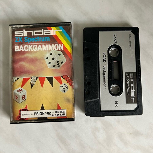 Spectrum Backgammon cassette used in good condition