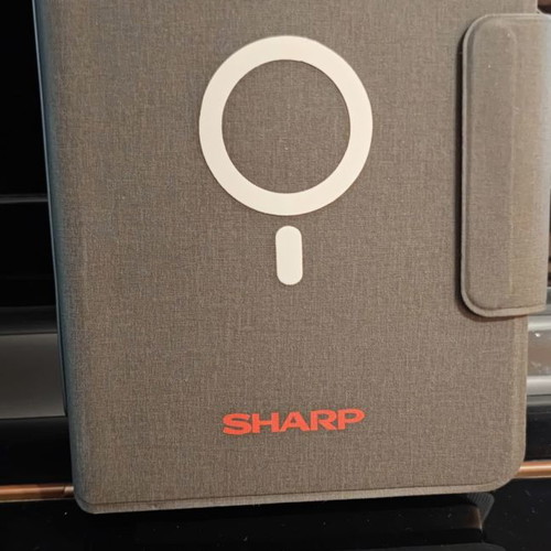 Sharp Ασύρματος Φορτιστής 10W και Powerbank 8000mah με θήκη και σημειωματάριο Α5 νέο