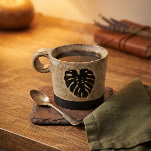 Ceramic Monstera Mug 400ml