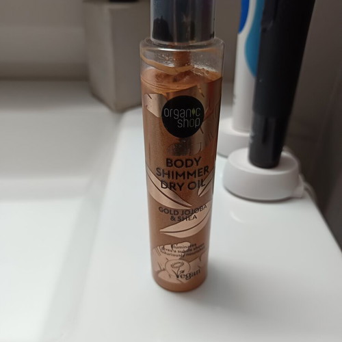 Organic Shop Shimmer Oil and Body Mist like new, pack of 2