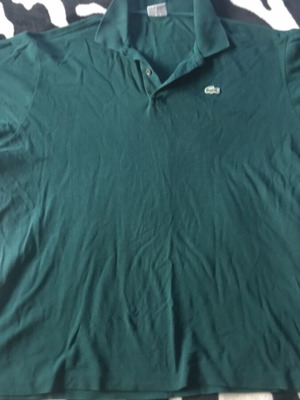 Lacoste men's shirt 100% cotton like new, green, XXL-3XL