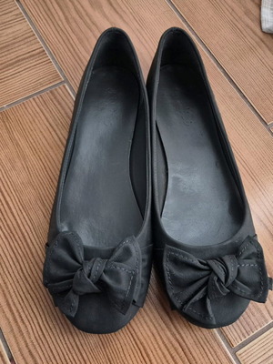 Sedici ballet flats used, gray, size 39, with bow