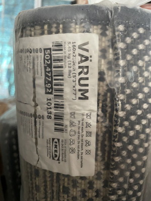 IKEA VARUM rug 160x230 like new, low weave
