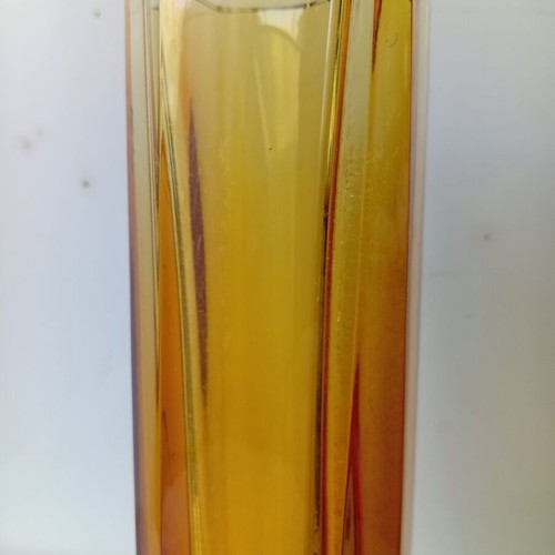 Murano vase used, faceted 18 cm