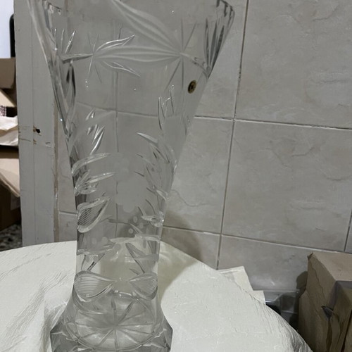 Crystal vintage vase 24% unused like new