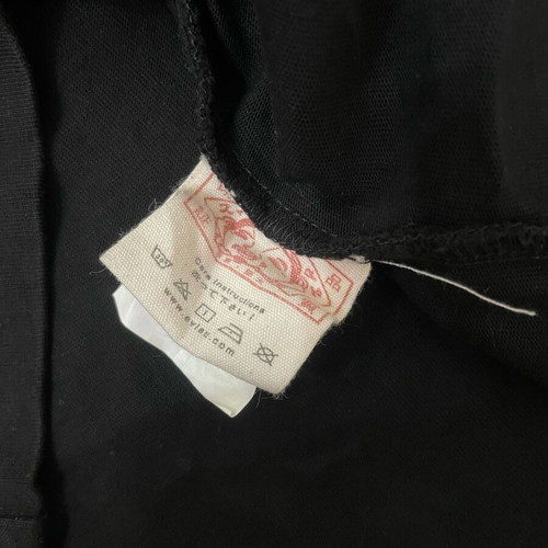 Evisu Gold Logo Graphic T-Shirt Black Men's L like new