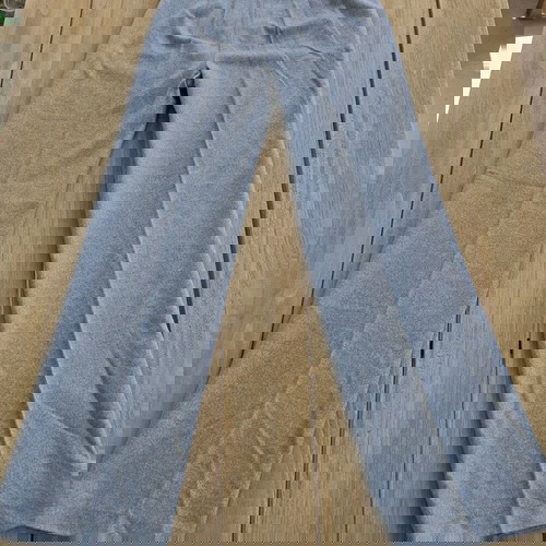 Max Mara very long strait woolen trousers, base model, 42 size