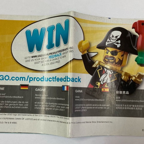 Lego 76054 Clash of the Heroes ONLY THE INSTRUCTION BOOK In good condition Price 2.50 Euros