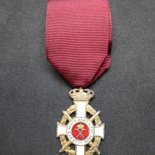 Gold Knight with Swords Order of George used with ribbon Spink