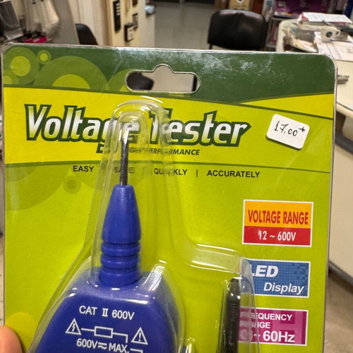 E-Sun GK-10 voltage tester new, 12-600 VAC/DC with LED