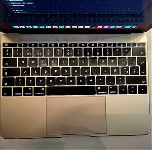 Rose gold RETINA MacBook air 12" double boot και windows  κ ανταπτορας και προστασία.
