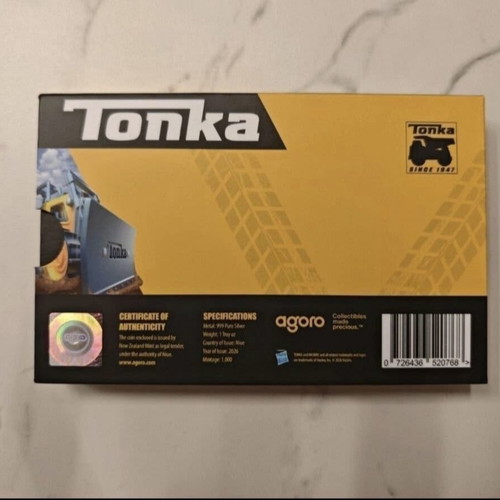 Agoro Tonka Bulldozer 1oz silver collectible