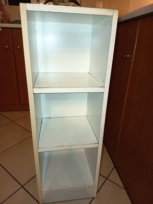Shelf used, small wooden shelving unit
