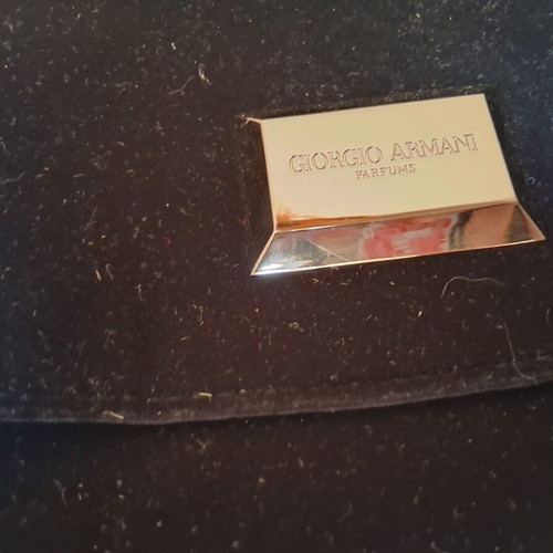 Armani Exchange clutch bag used, black velvet
