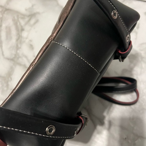 FRNC leather backpack used with pouch