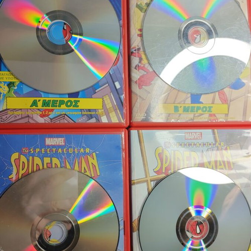 The Spectacular Spider-Man DVD set, parts A, B, C & D, Greek dubbed