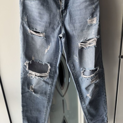 Jeans ripped, like new, blue, size XS