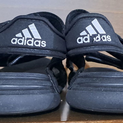 Adidas children's slippers with strass size 34 used, black