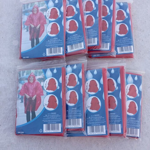 Disposable Waterproof Ponchos set of 10 new
