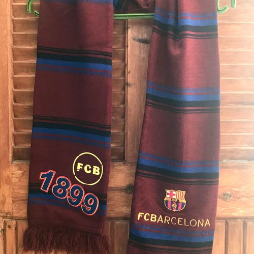 Official Barcelona FC Scarf new, burgundy and blue