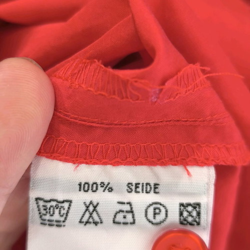 Silk shirt XXL red summer women's vintage like new