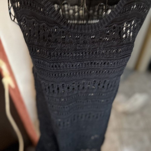Papaya knitted dress 100% cotton like new, black
