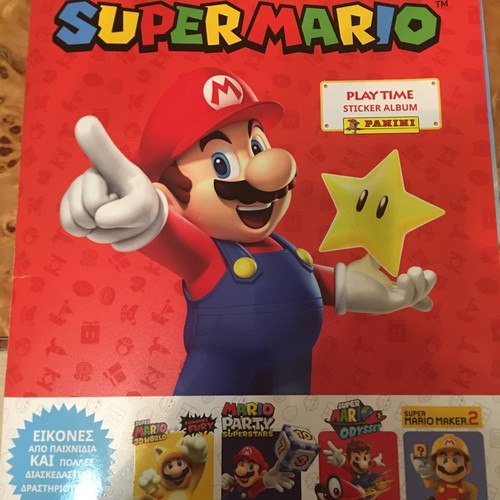 Super Mario Sticker Alboum καινούργιο με 112 αυτοκόλλητα