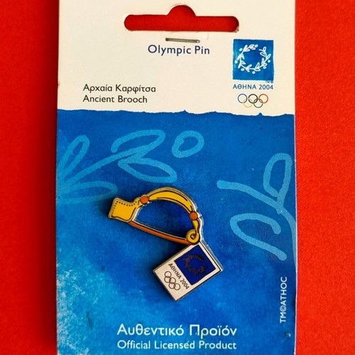Olympic pin set Athens 2004 used, pack of 4