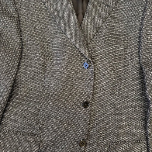 Féraud jacket new, 100% wool, size L, black and grey