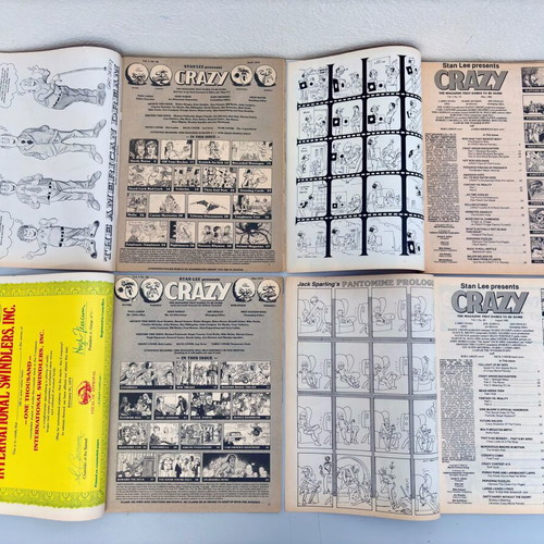 Crazy Magazine US collection used, 7 pieces