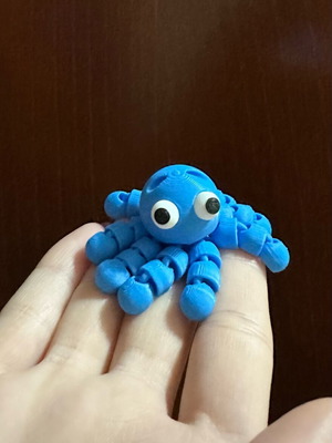 Mini octopus keychain made to order with moving legs