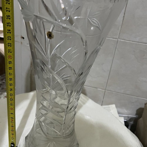 Crystal vintage vase 24% unused like new