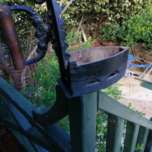 Old iron antique used