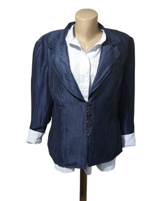 Gerry Weber women's linen blazer size 42 like new, blue