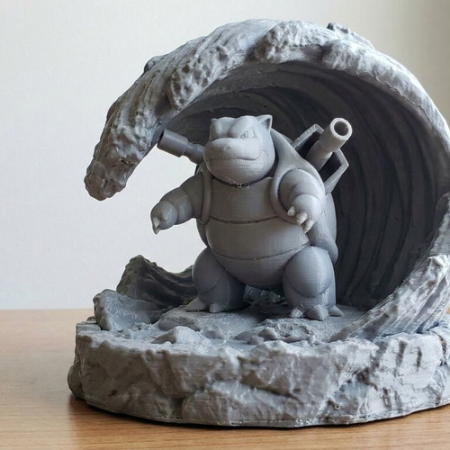 Blastoise figure new with keychain, 3D printed