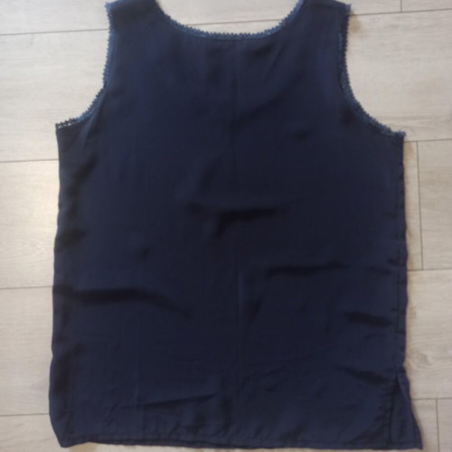 Blue satin top XL used