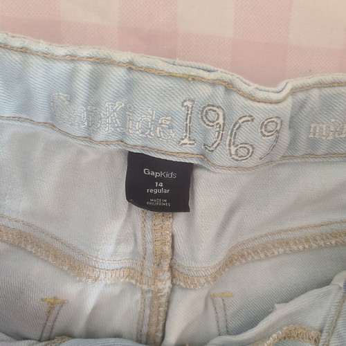 Gap kids jean shorts used, turquoise, size 164 cm