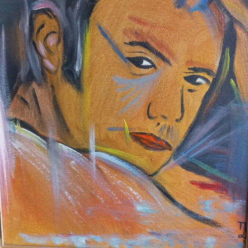 Signed oil painting artwork like new