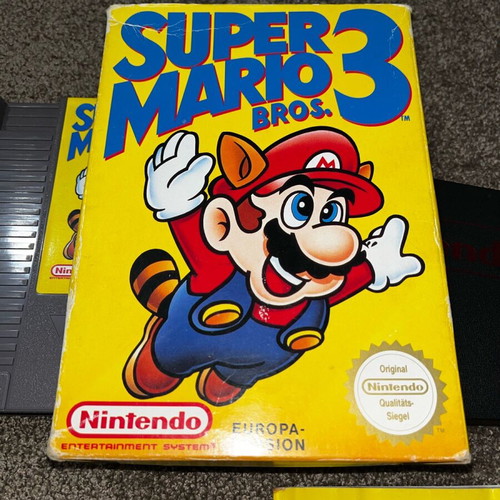 Super Mario Bros 3 game for Nintendo NES used with box and manual