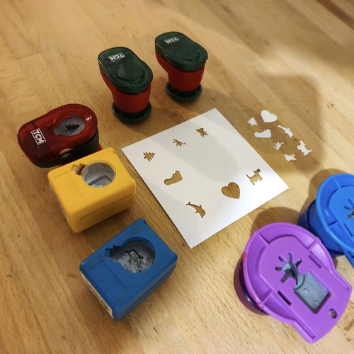 Craft punches used, pack