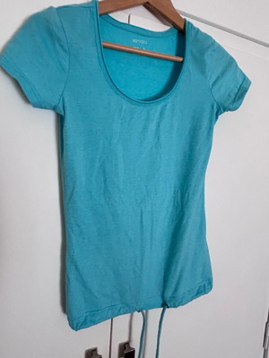 Esmara short-sleeve blouse turquoise like new, size XS